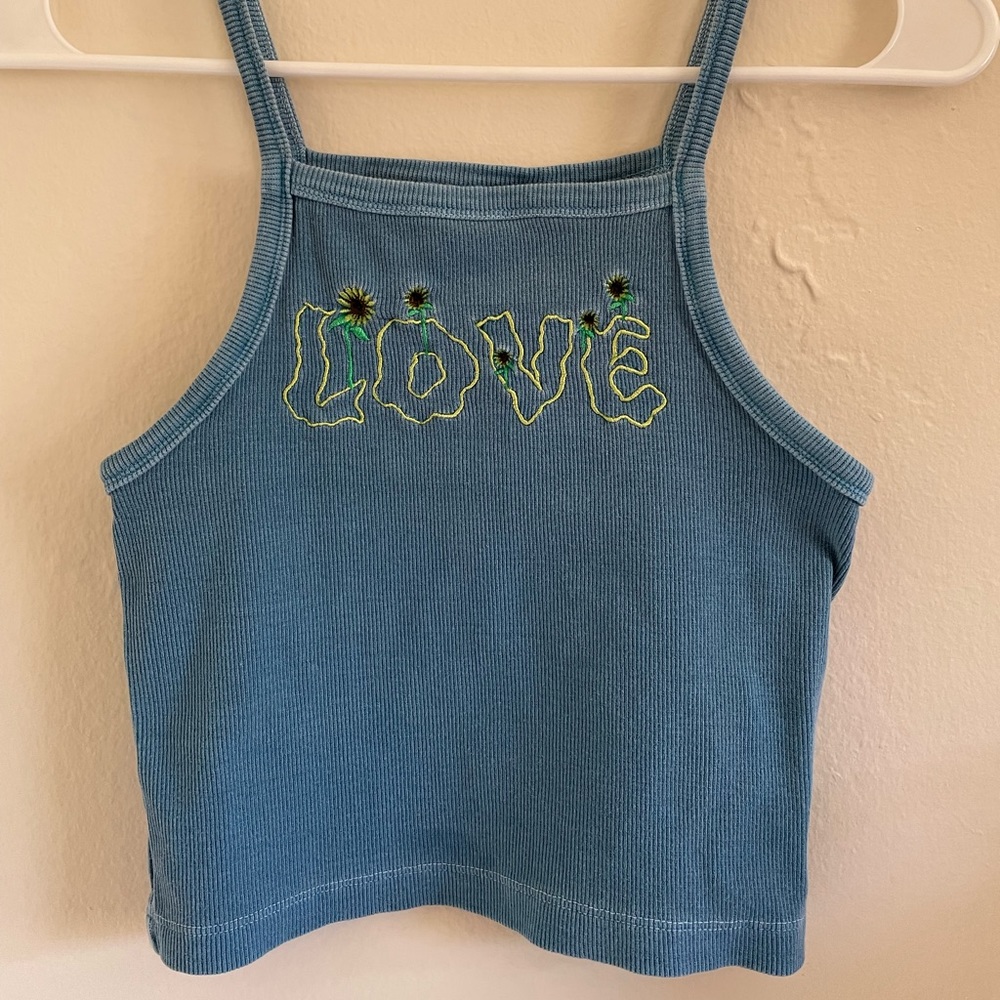 Blue tank top